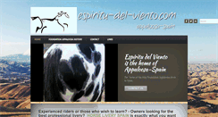 Desktop Screenshot of espiritu-del-viento.com